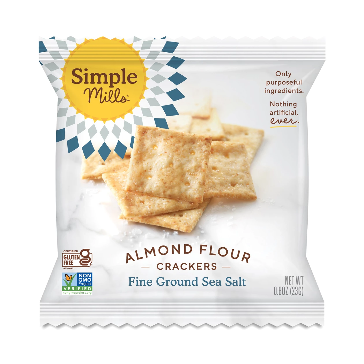 Fine Ground Sea Salt Almond Flour Crackers