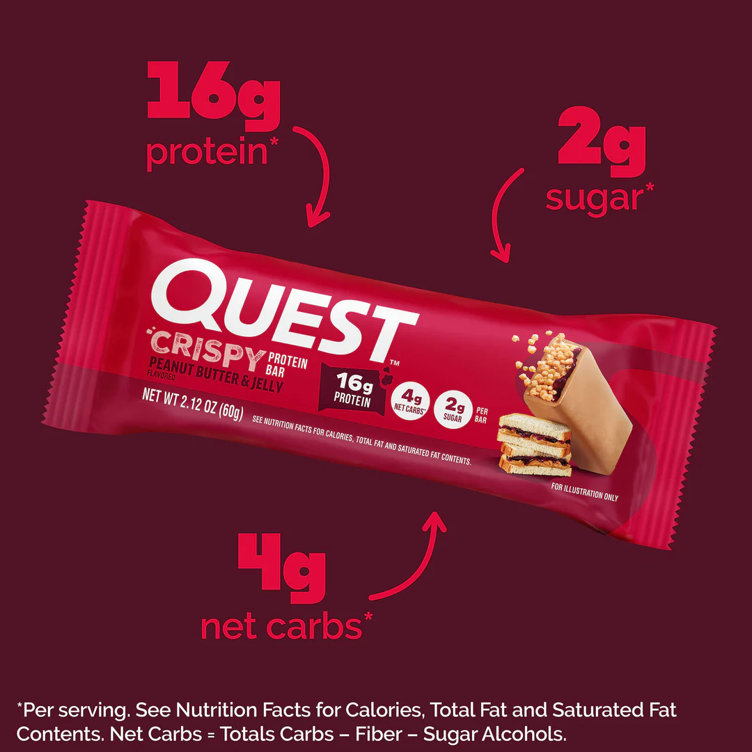 Peanut Butter and Jelly Crispy Hero Protein Bars